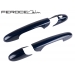 FIAT 500 Door Handles by Feroce - Carbon Fiber - Verde Azzurro (Blue-Green)